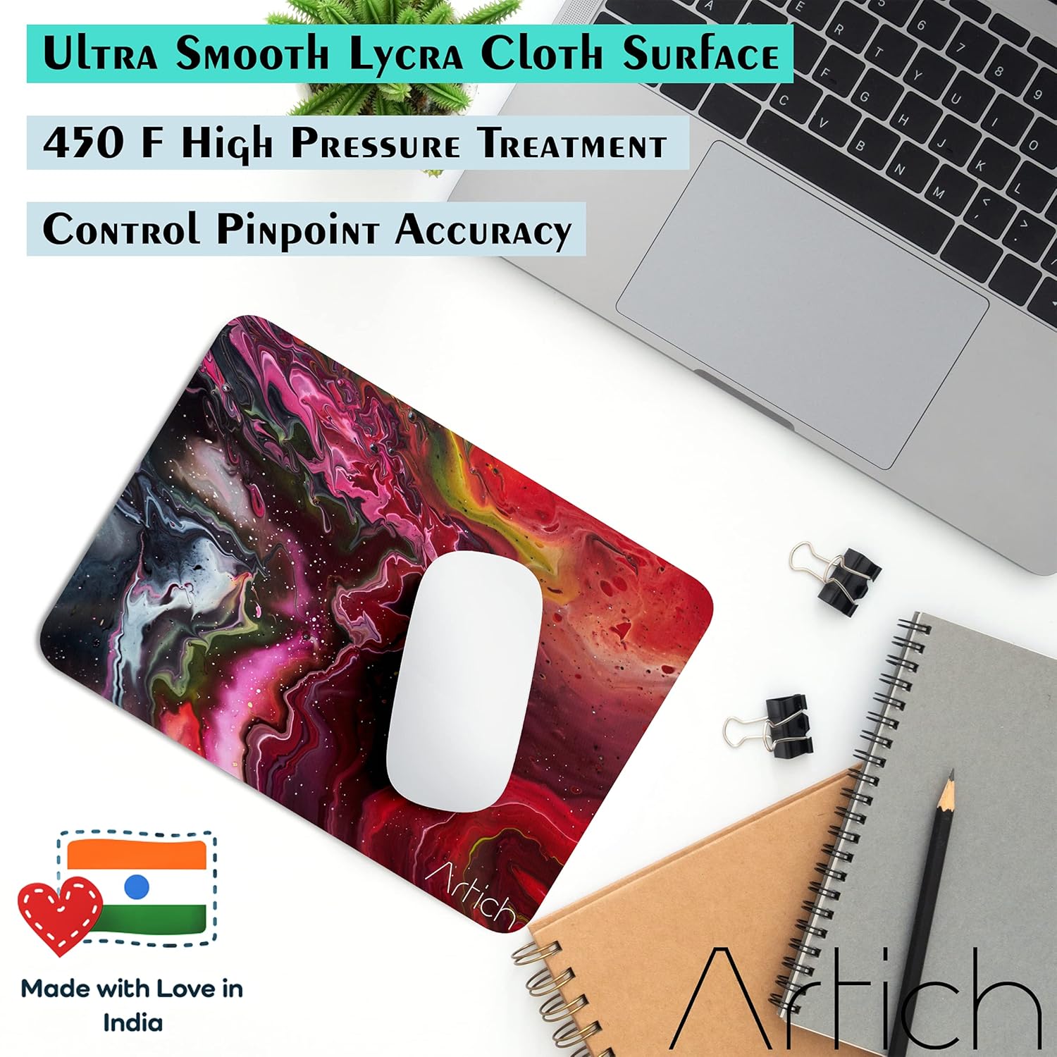 Artich Pink Glittery Abstract