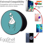 Eggshell® Pop Mobile Holder (Navy Blue Heart in Hands)