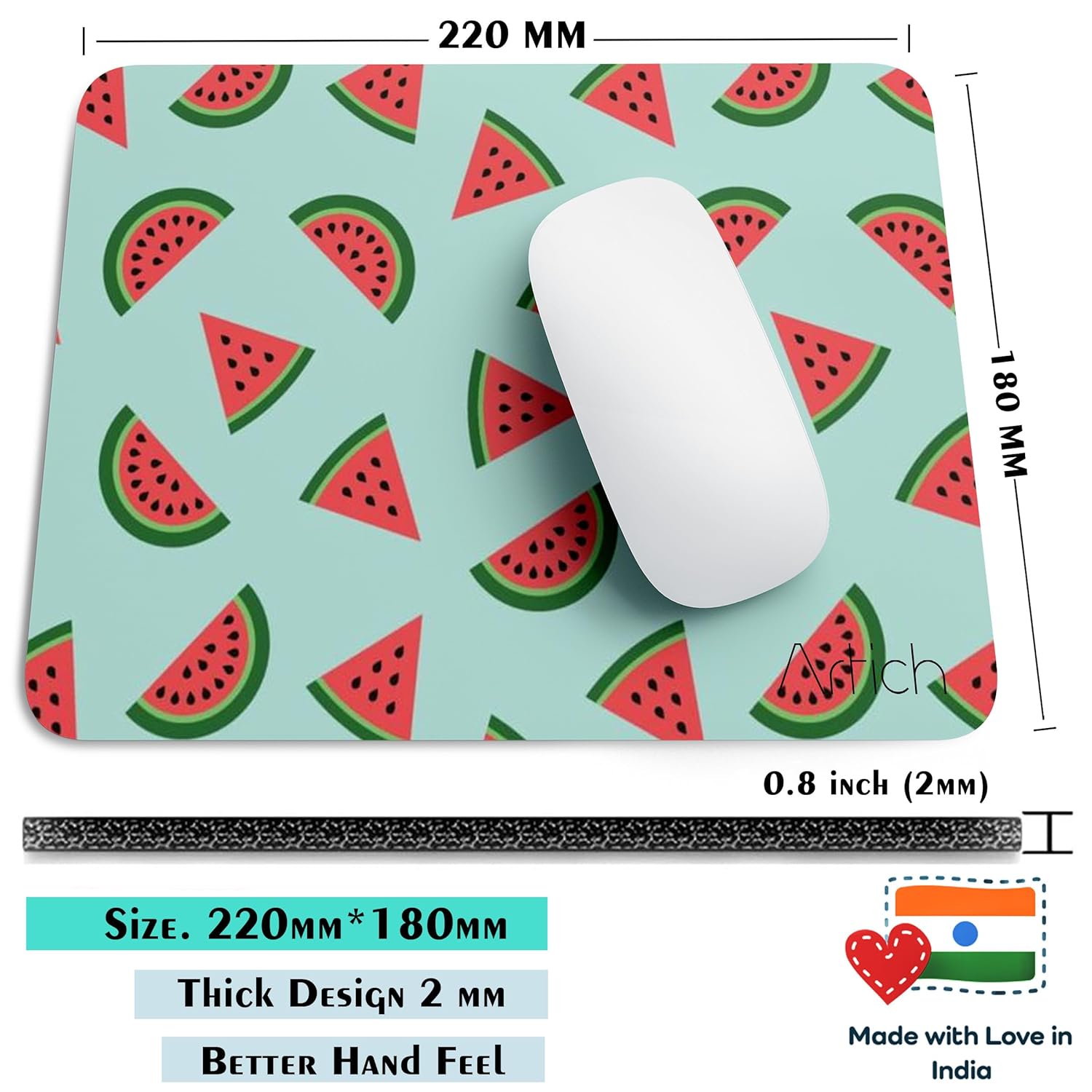 Artich Watermelon Gaming Mouse Pad