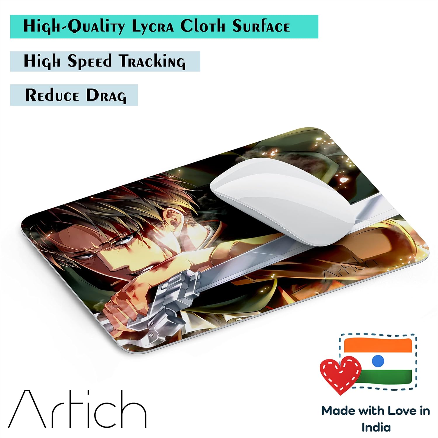 Artich Levi Ackerman Anime Gaming Mouse Pad