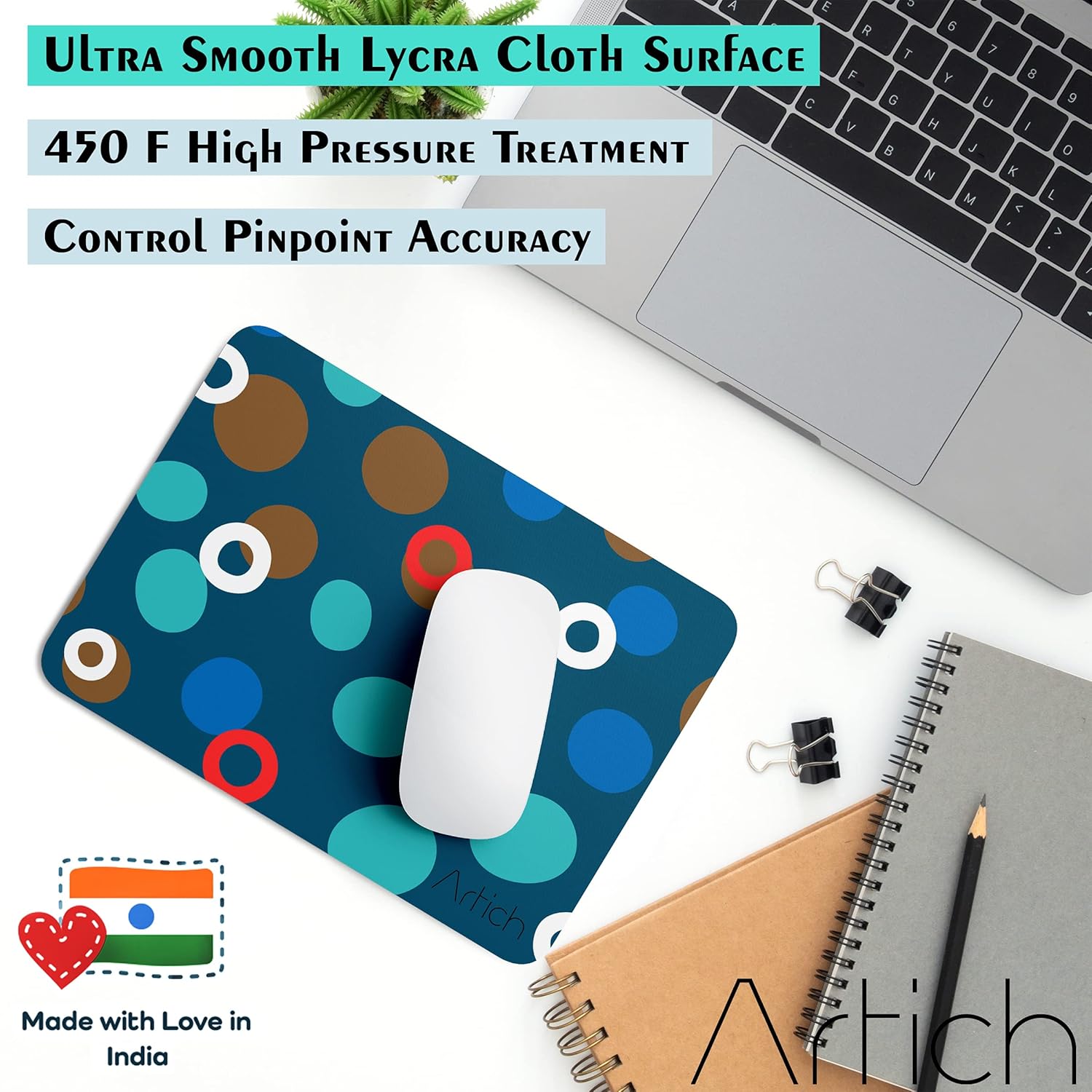 Artich Dreamy Ocean Bubbles Abstract Gaming Mouse Pad