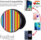 Eggshell® Pop Mobile Holder (Dark Colorful Striped Marble)