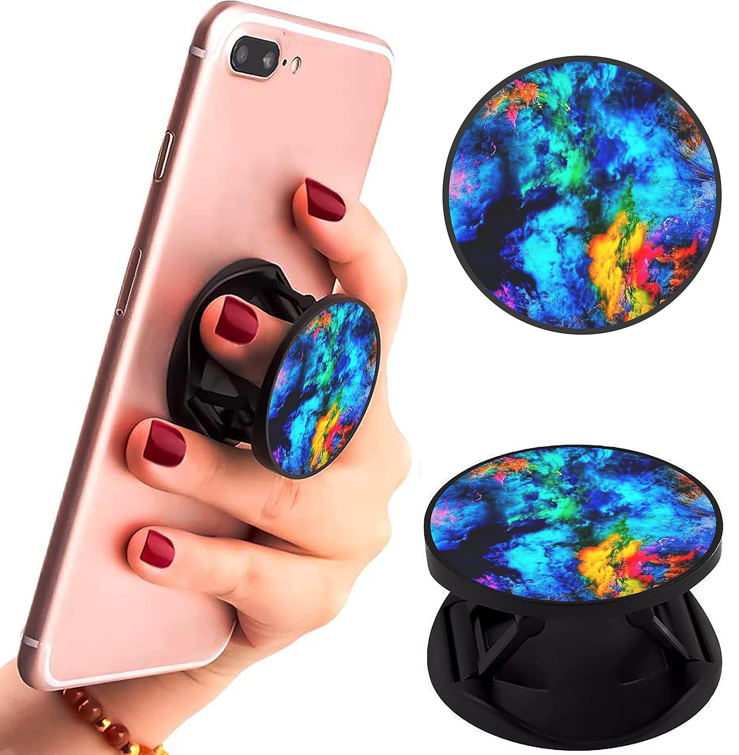 Eggshell® Pop Mobile Holder ( Colourful Gases Abstract)