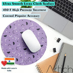 Artich Designer Gaming Mouse Pad (Violet Black Random Objects)