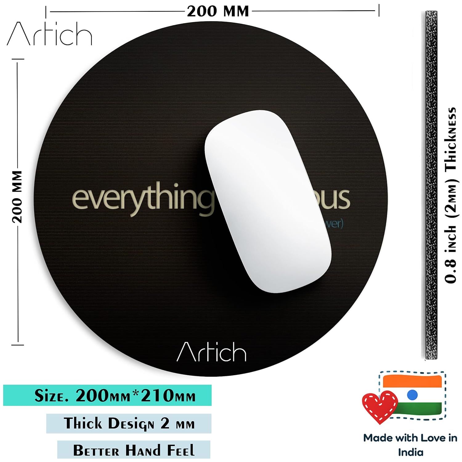 Artich Designer Gaming Mouse Pad (Everything is Obvious)