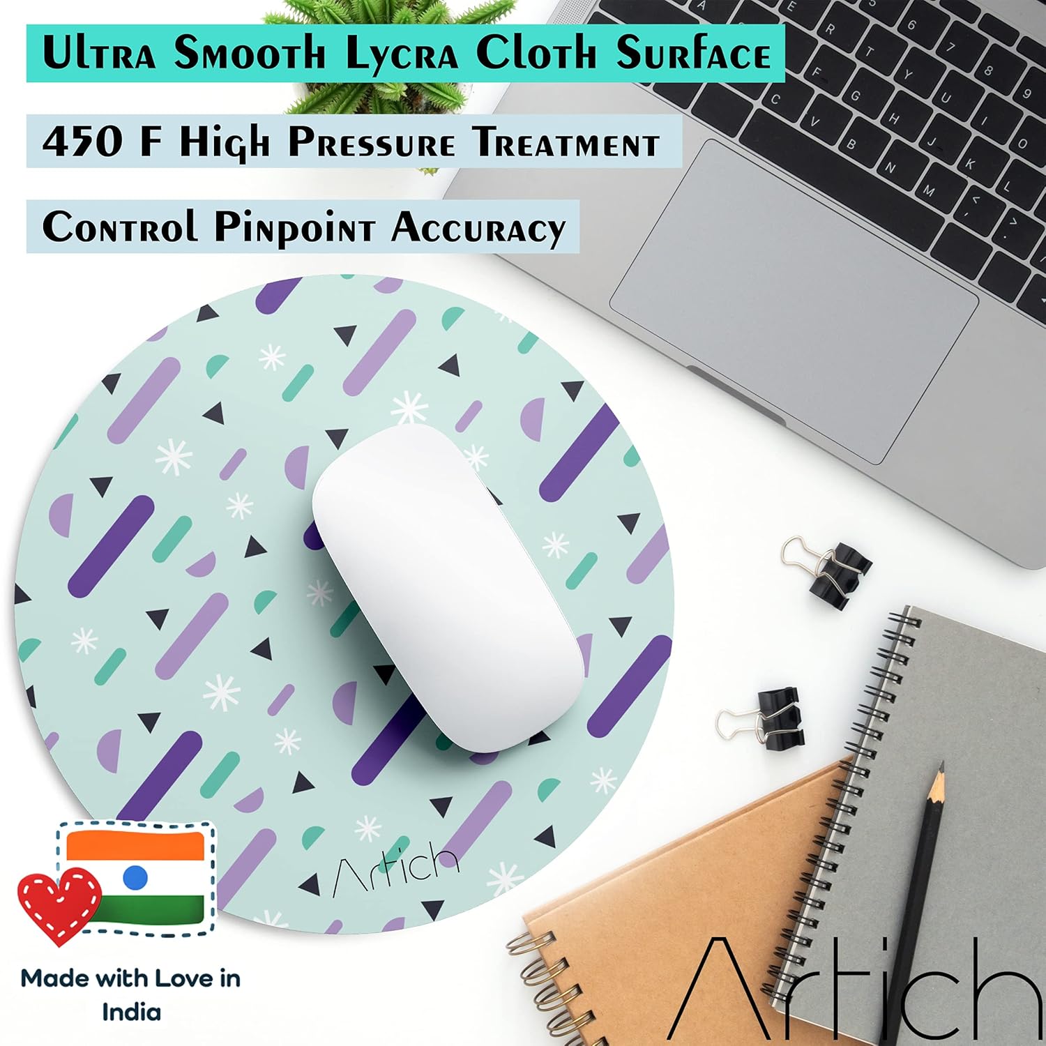 Artich Designer Gaming Mouse Pad(Raining Random Objects)