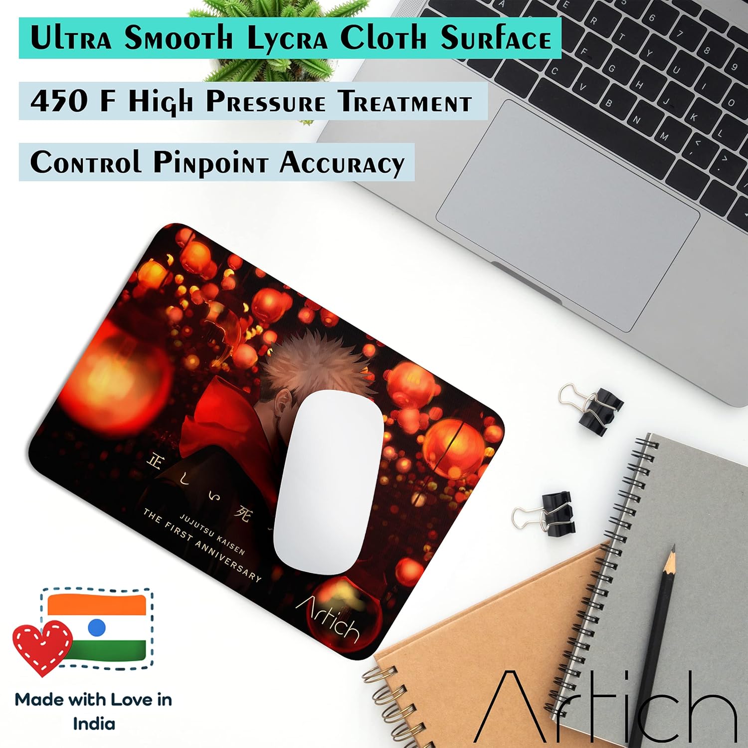 Artich Fire Lanterns Yuji Anime Gaming Mouse Pad