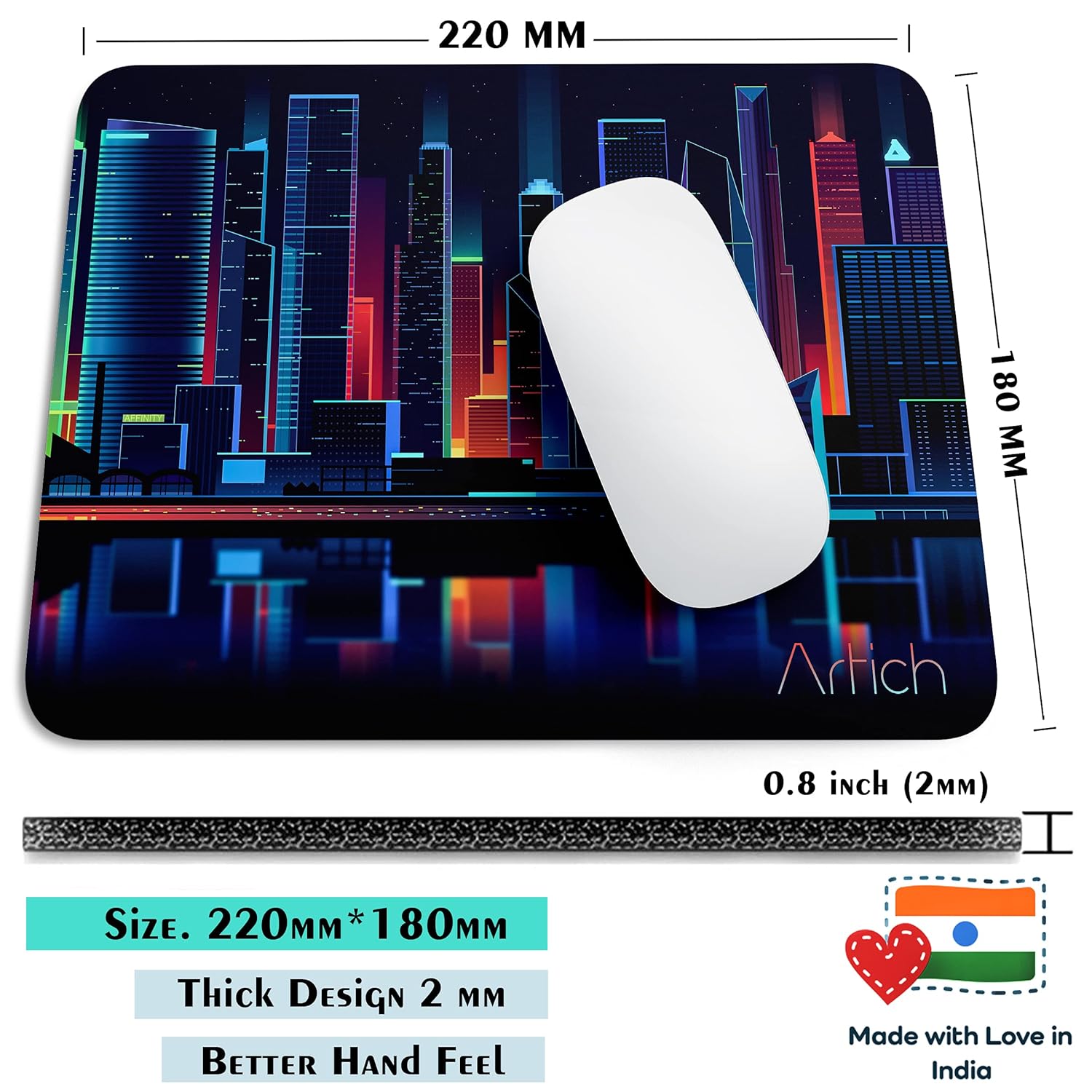 Artich Modern Nights in 3077 Gaming Mouse Pad