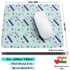 Artich Blue Violet Raining Object Gaming Mouse Pad