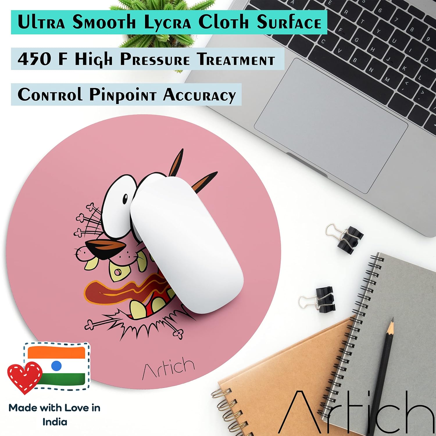 Artich Designer Gaming Mouse Pad(Scared Courage)