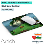 Artich Minecraft Resting on Bed Gaming Mouse Pad