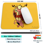 Artich Scared Courage Dog Gaming Mouse Pad