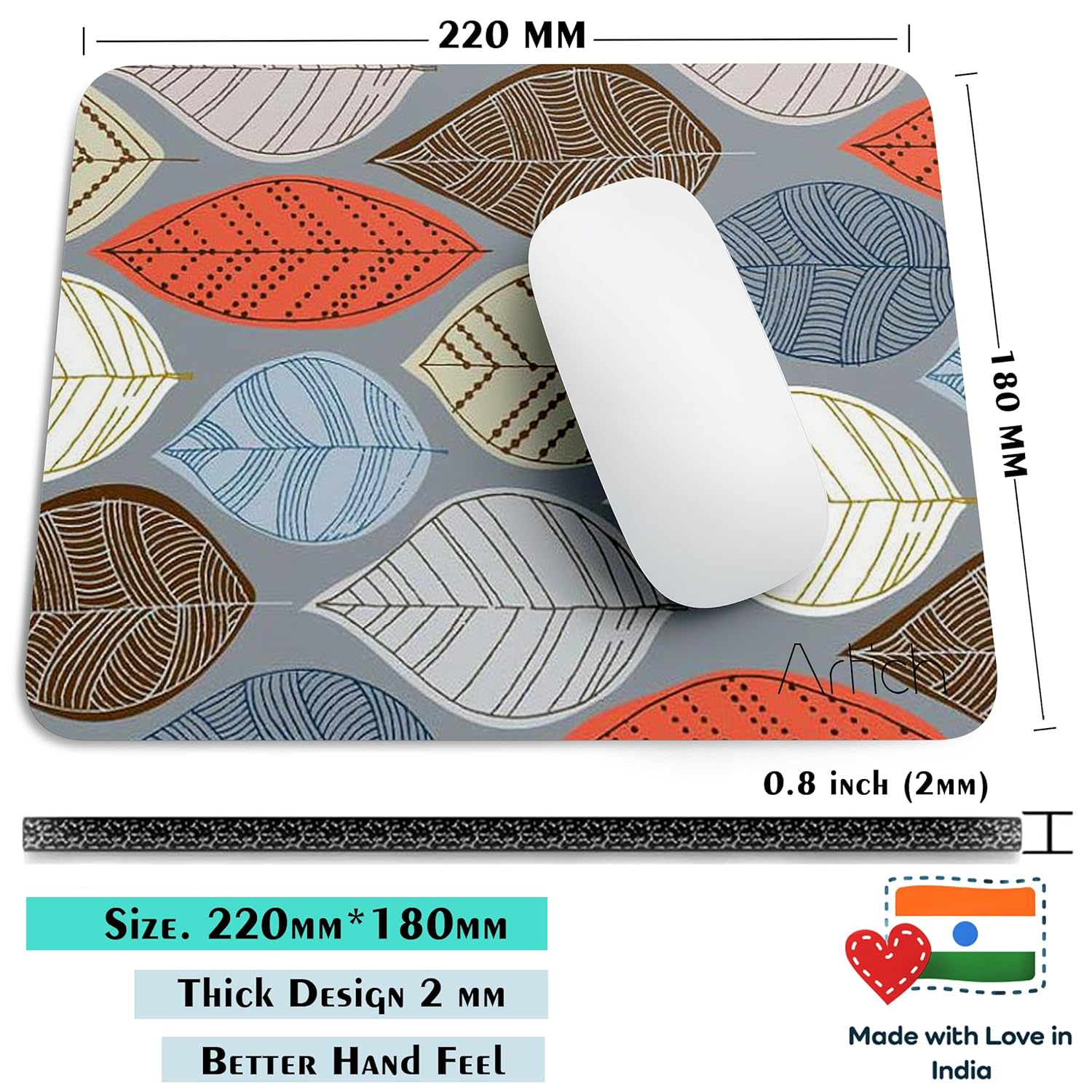 Artich Autumn Leaves Gaming Mouse Pad