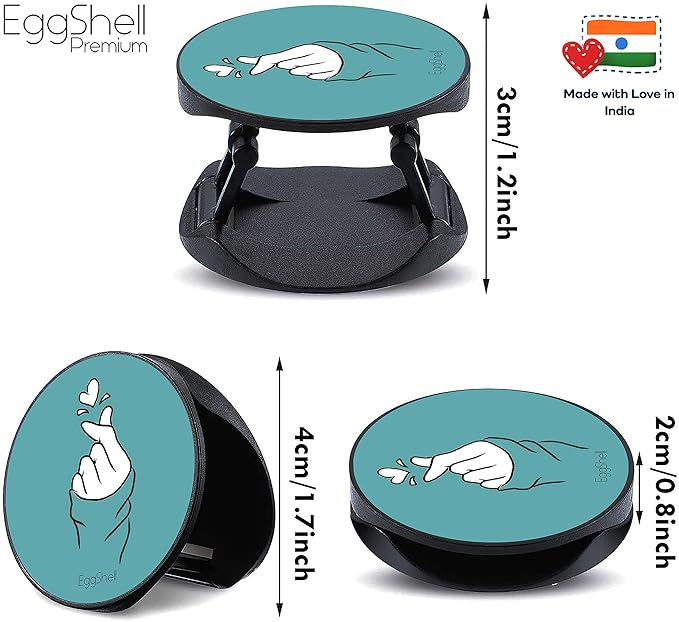 Eggshell® Pop Mobile Holder (Navy Blue Heart in Hands)