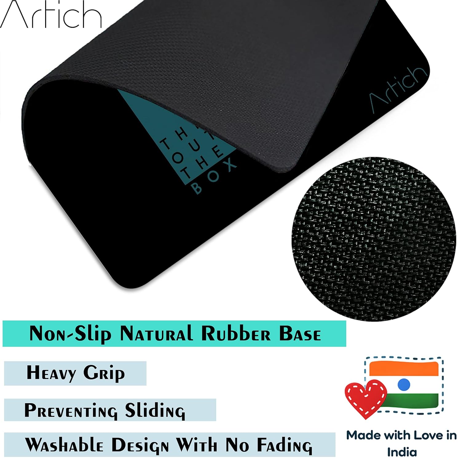 Artich Think Outside Box Blue Gaming Mouse Pad