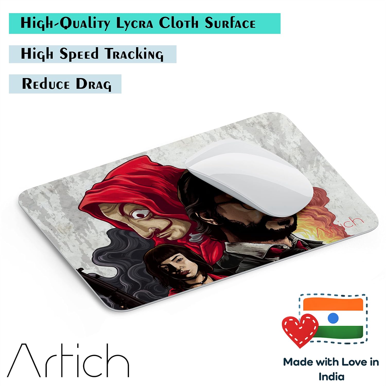 Artich Arcadia Money Heist Extended Gaming Mouse Pad