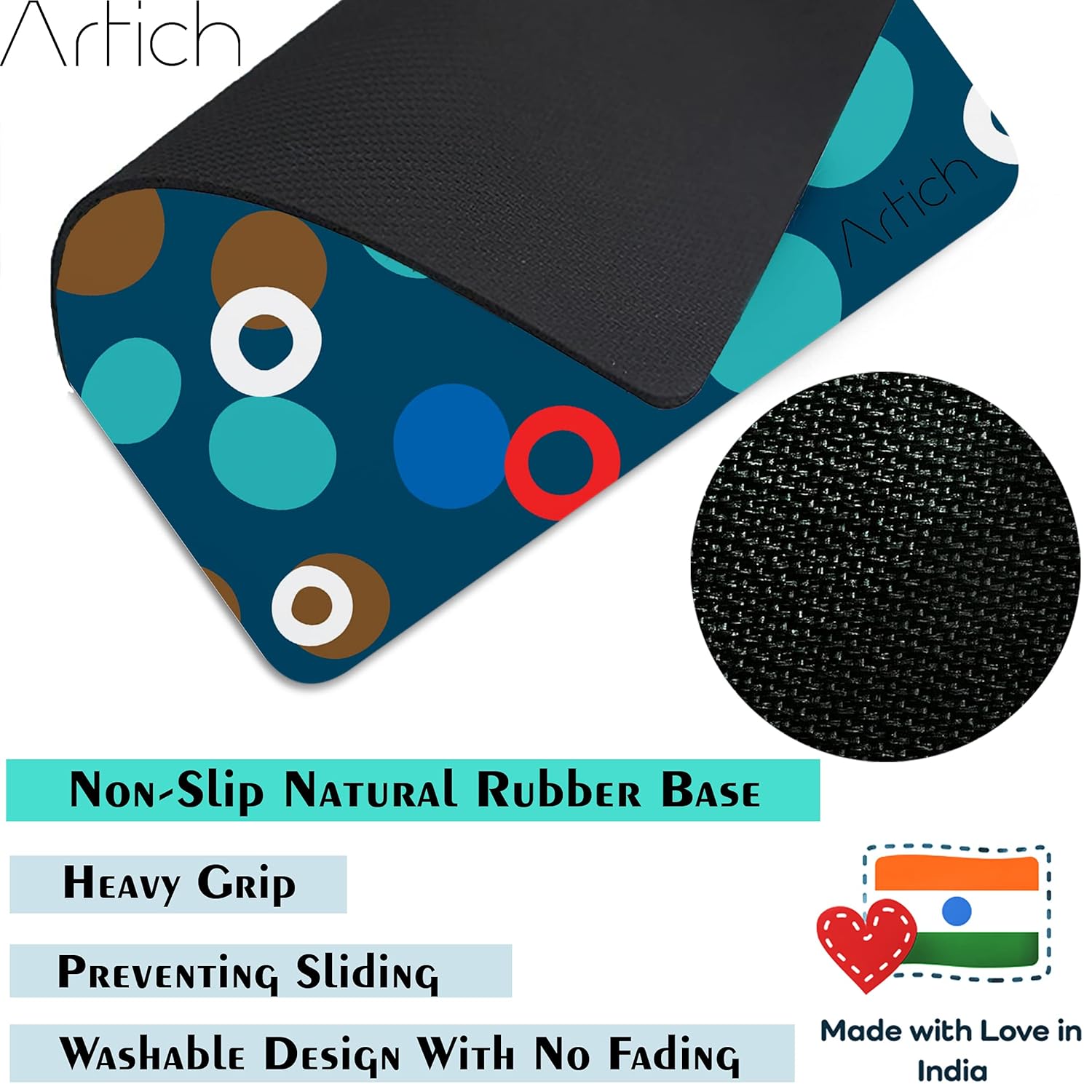 Artich Dreamy Ocean Bubbles Abstract Gaming Mouse Pad