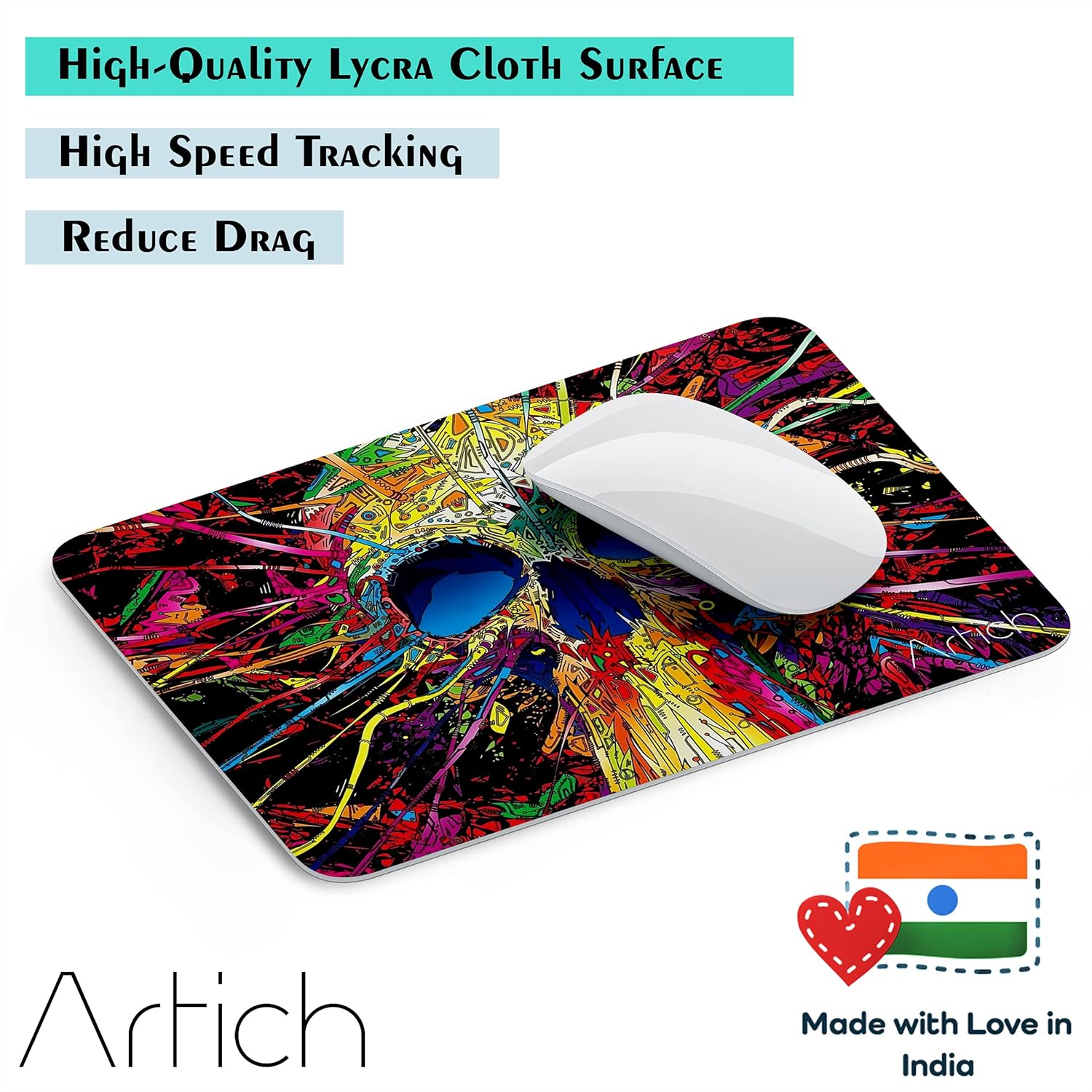 Artich Advanced Graffiti Skulls Gaming Mouse Pad