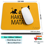 Artich Yellow Hakuna Matata Gaming Mouse Pad