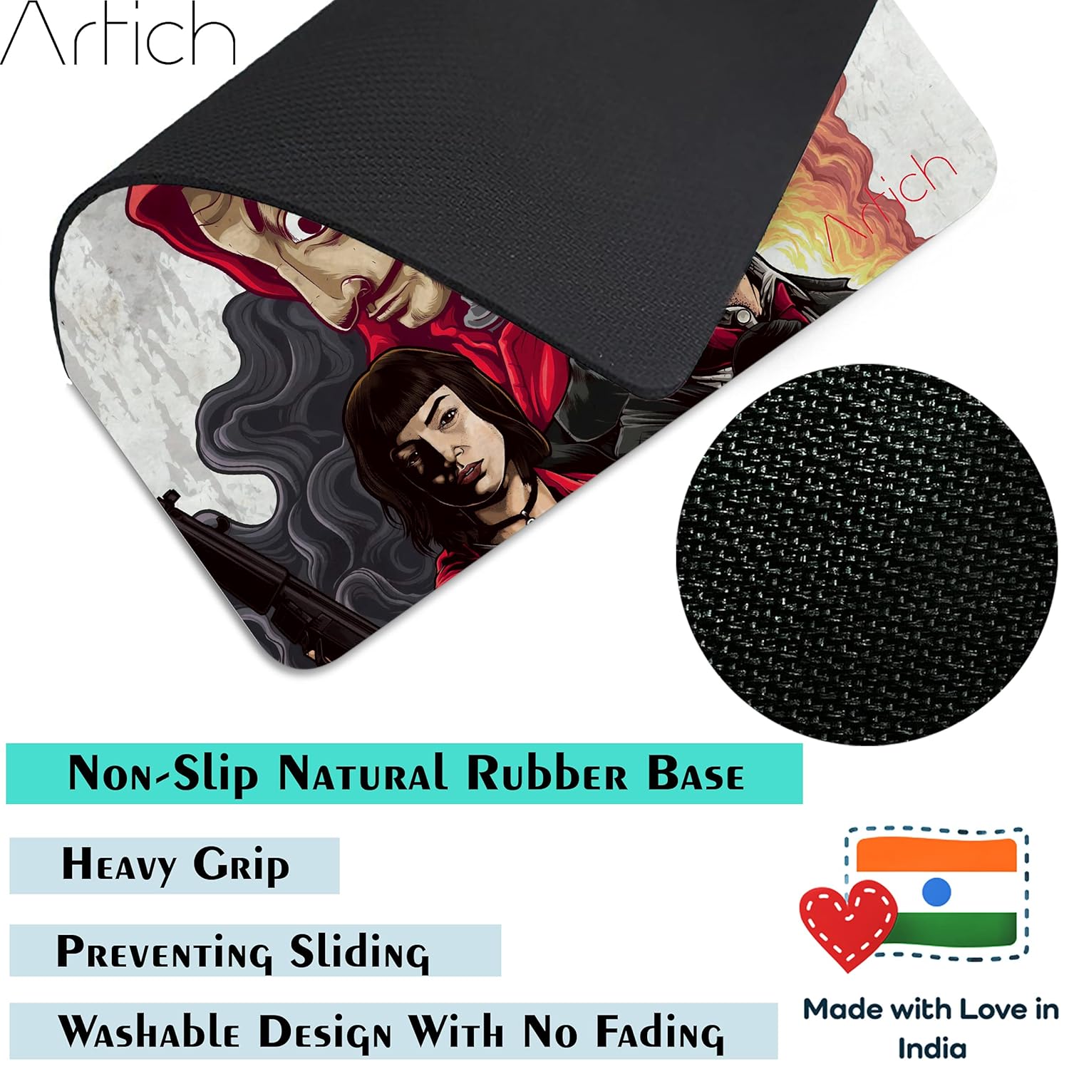 Artich Arcadia Money Heist Extended Gaming Mouse Pad