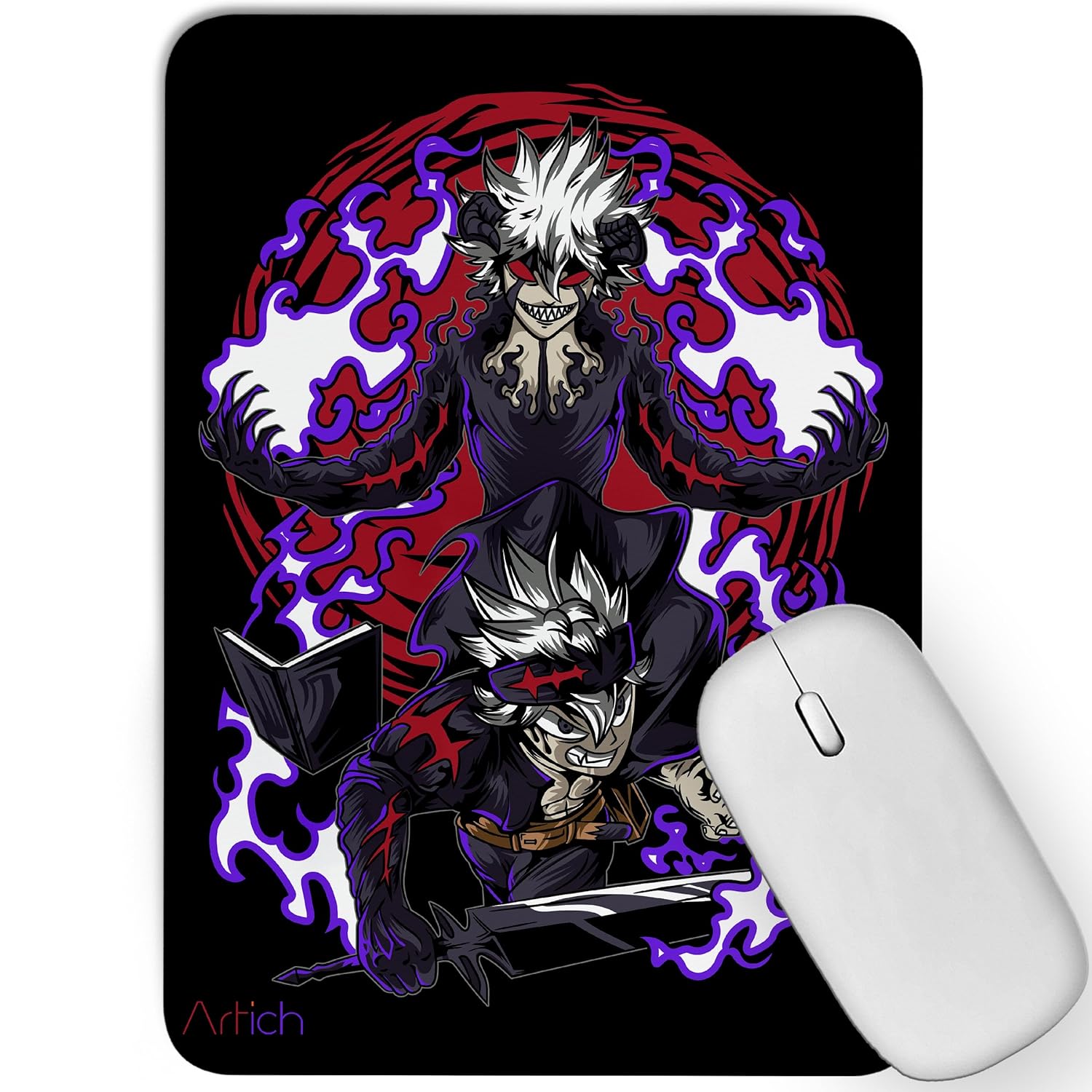 Artich Mouse Pad (Black Clover Asta & Liebe)