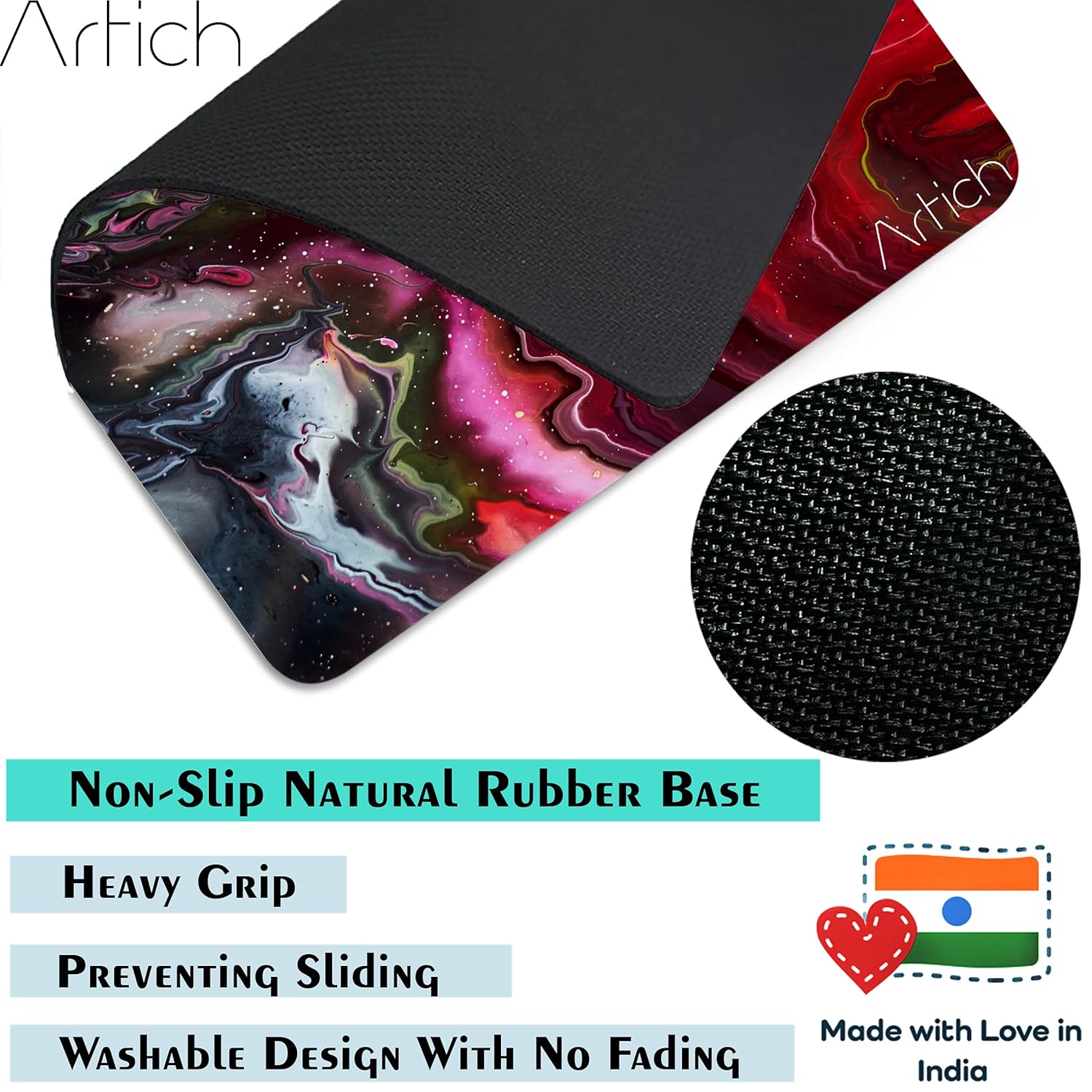 Artich Pink Glittery Abstract