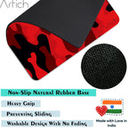 Artich Dark Red Black Camouflage Pattern Gaming Mouse Pad