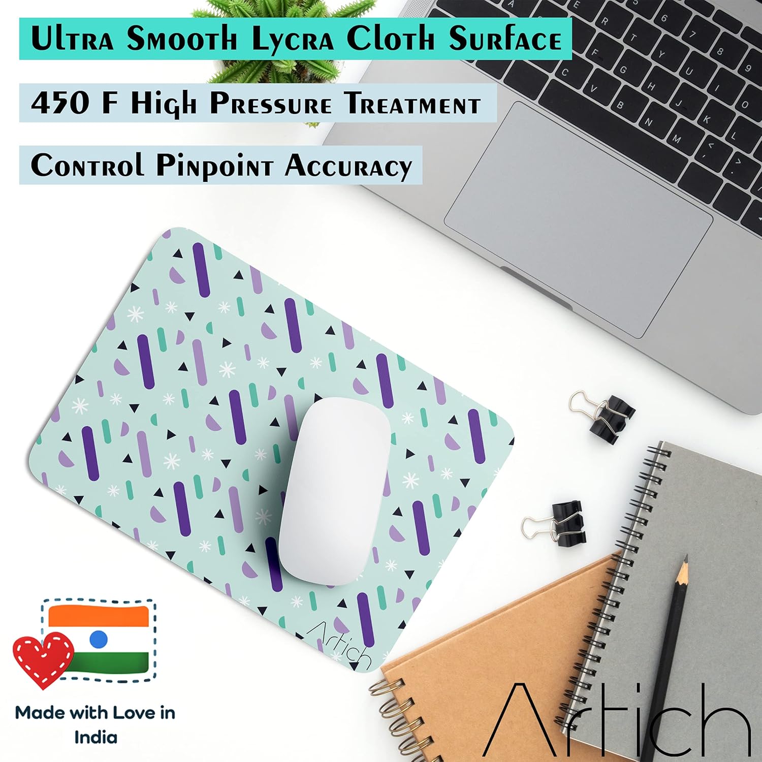 Artich Blue Violet Raining Object Gaming Mouse Pad