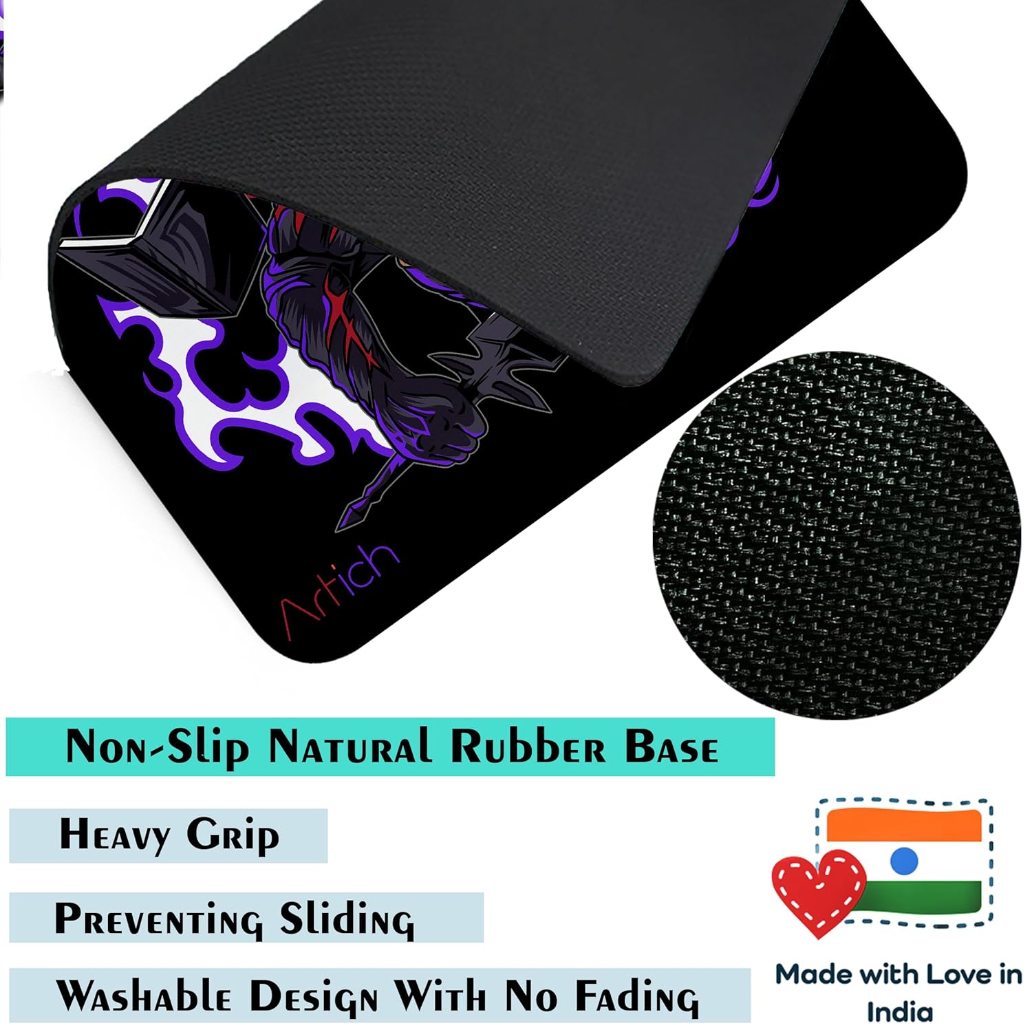 Artich Mouse Pad (Black Clover Asta & Liebe)