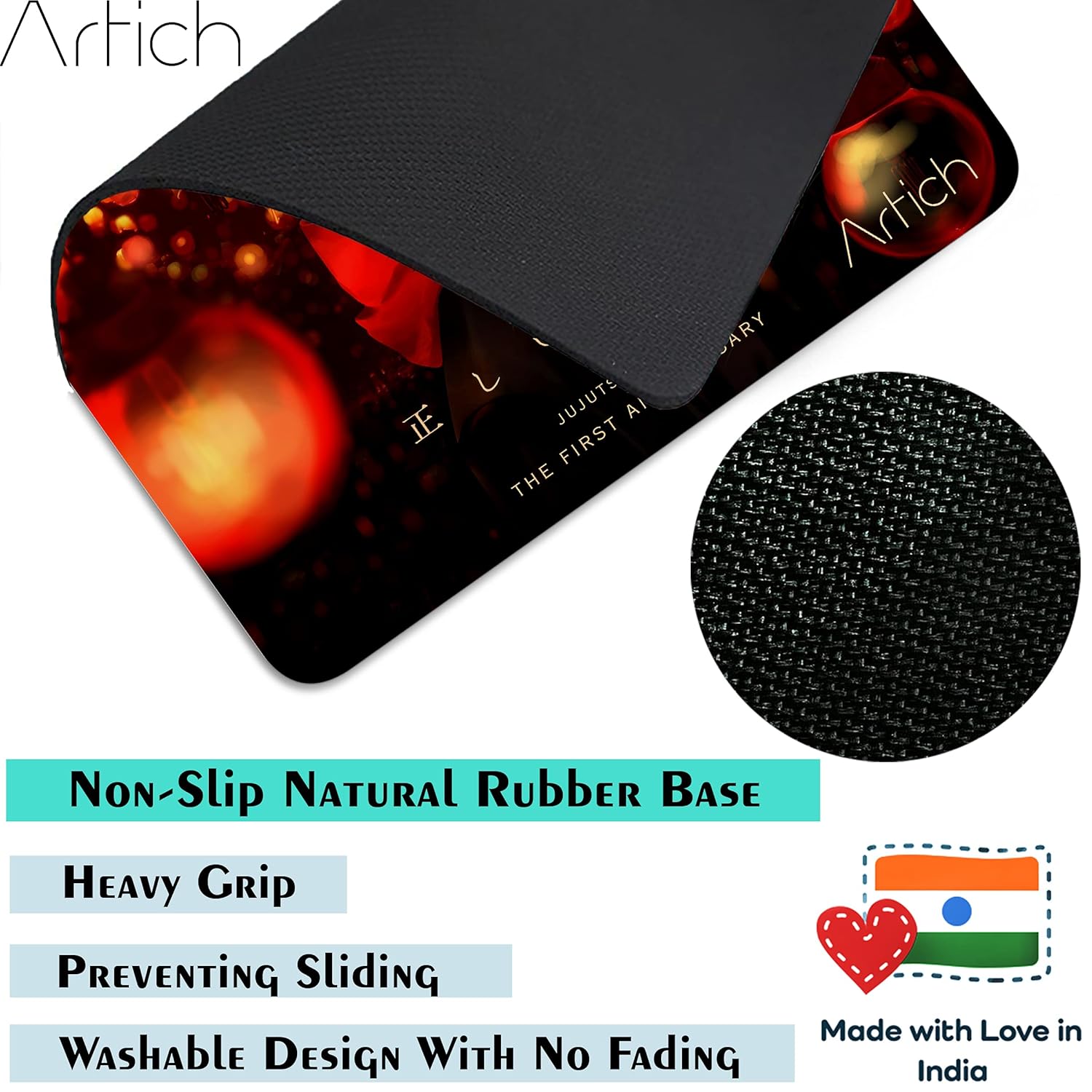 Artich Fire Lanterns Yuji Anime Gaming Mouse Pad