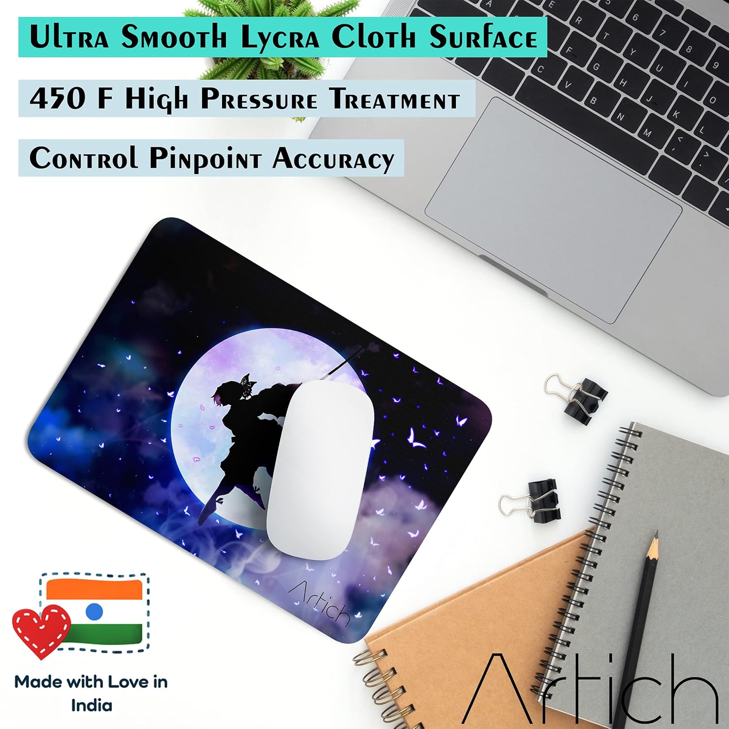 Artich Moonlit Shinobu Kocho Anime Gaming Mouse Pad