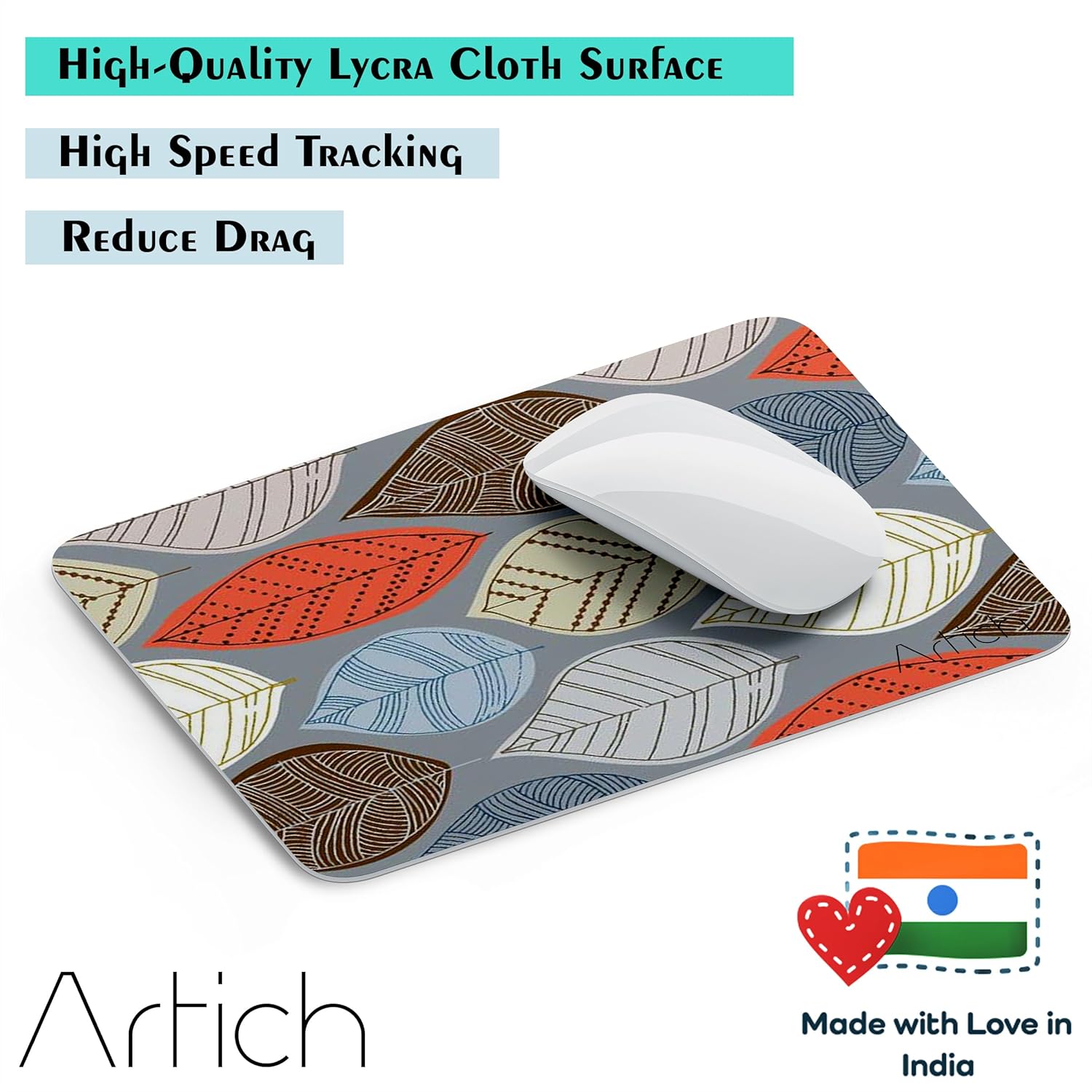 Artich Autumn Leaves Gaming Mouse Pad