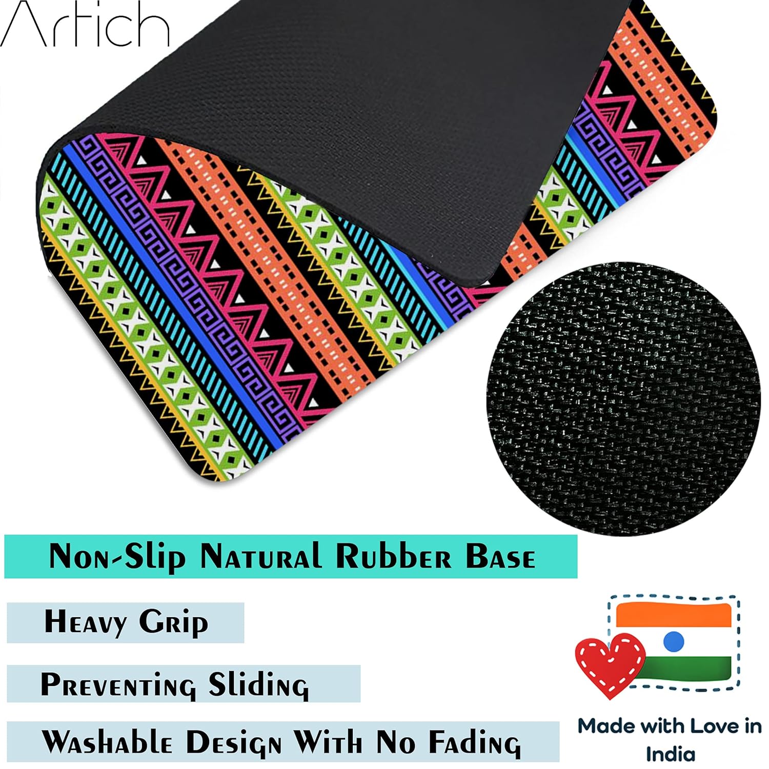 Artich Dark Classical Pattern Gaming Mouse Pad