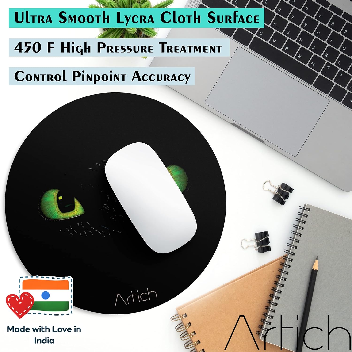 Artich Designer Gaming Mouse Pad f(Dragon Eyes)