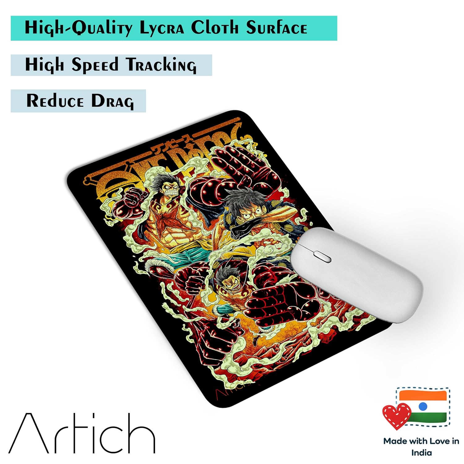 Artich Mouse Pad (One piece Luffy Gear 4 Bounce Man)