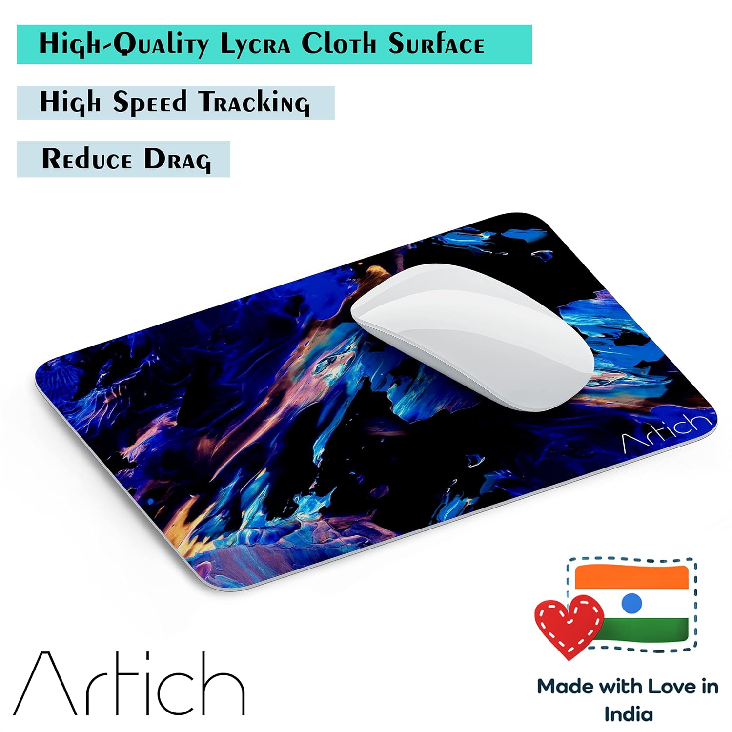 Artich Ignited Glowing Crystals Gaming Mouse Pad