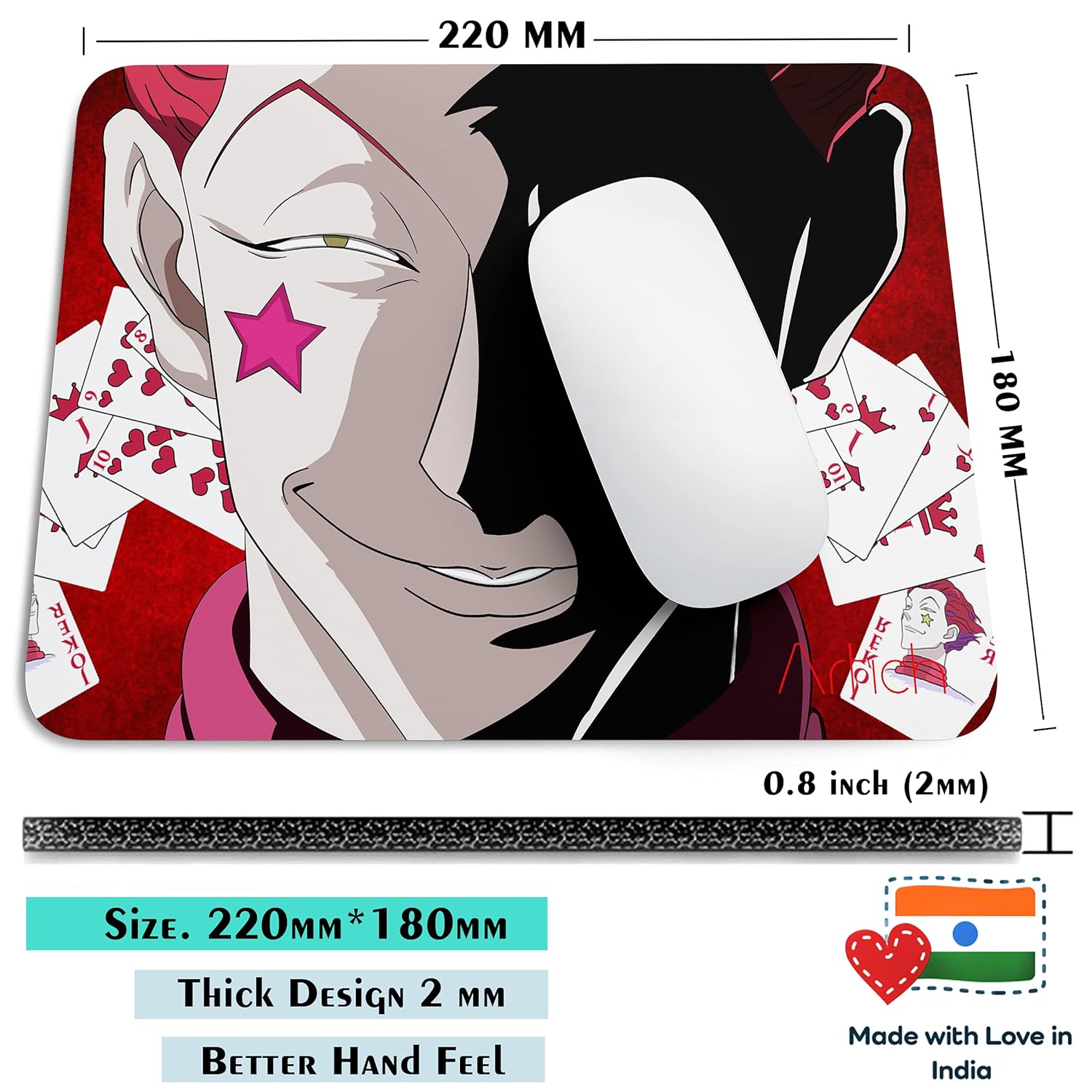 Artich Hisoka’s Devil Smile Anime Gaming Mouse Pad