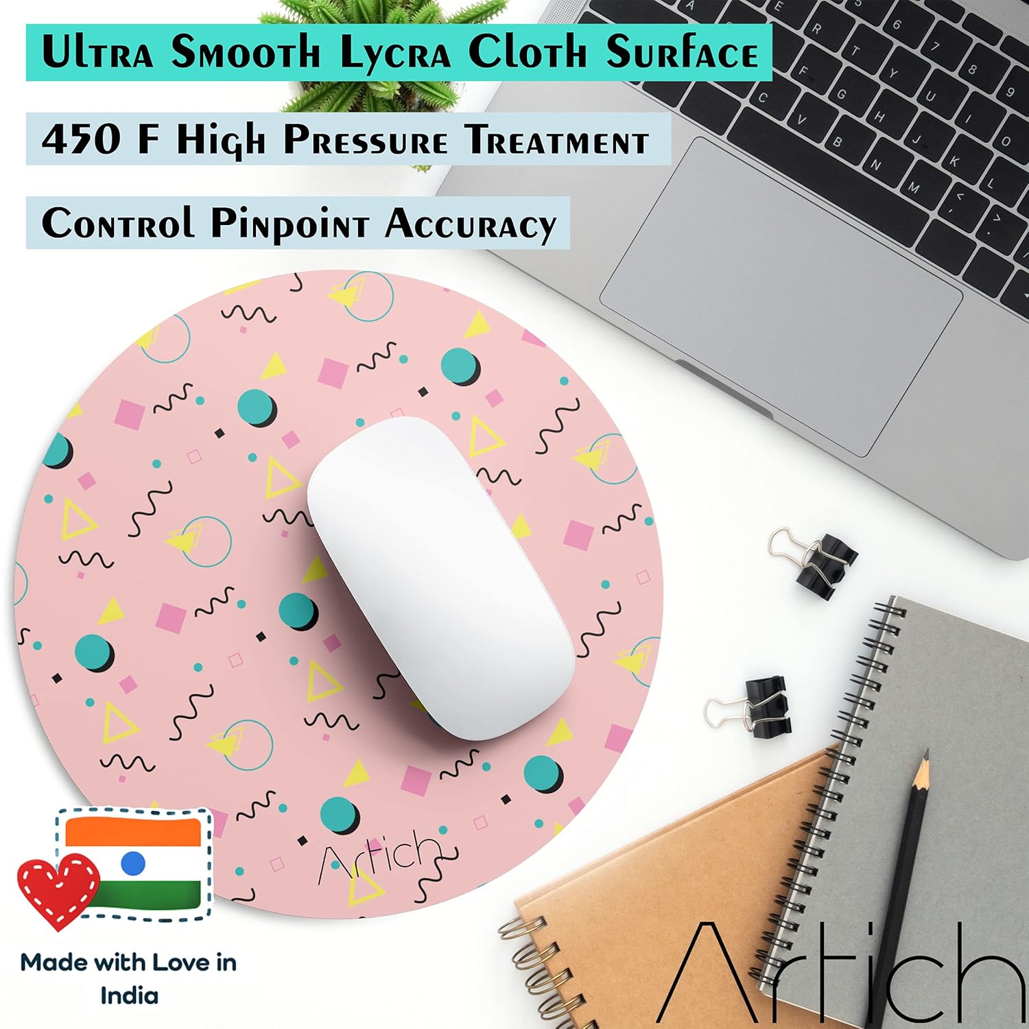 Artich Designer Gaming Mouse Pad (Pinky Random Objects)