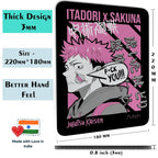 Artich Mouse Pad  (Jujustsu Kaisen Sukuna Trolling Yuji Itadori)