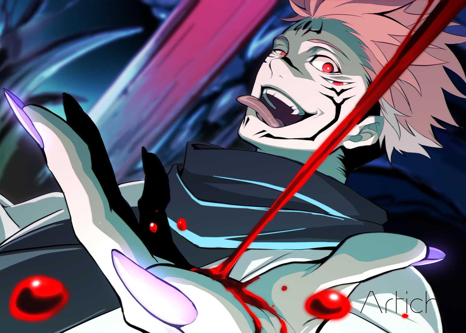 Artich Bloodline Sukuna Anime Gaming Mouse Pad