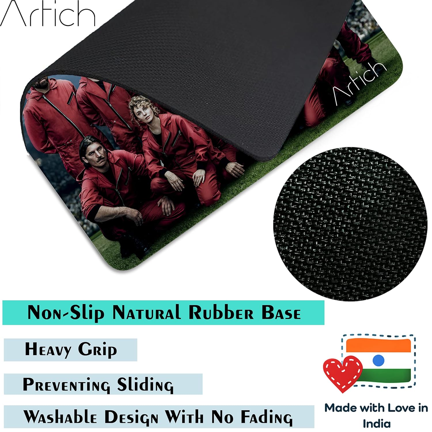 Artich Money Heist Group Gaming Mouse Pad