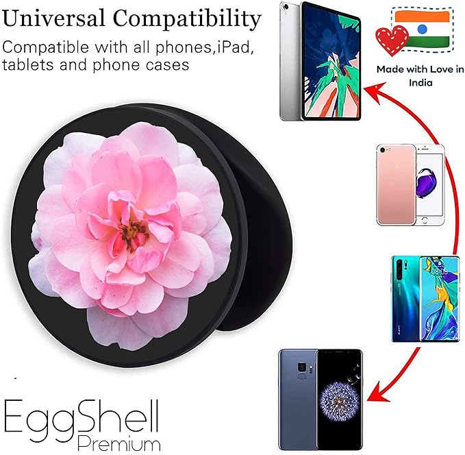 Eggshell® Pop Mobile Holder (Light Pink Dahlia Flower)