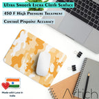 Artich Honey Yellow White Camouflage Gaming Mouse Pad