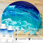 Artich Epoxy Resin Art Kit Crystal Clear Epoxy Resin And Hardener high gloss finish, non-toxic, UV Resistant