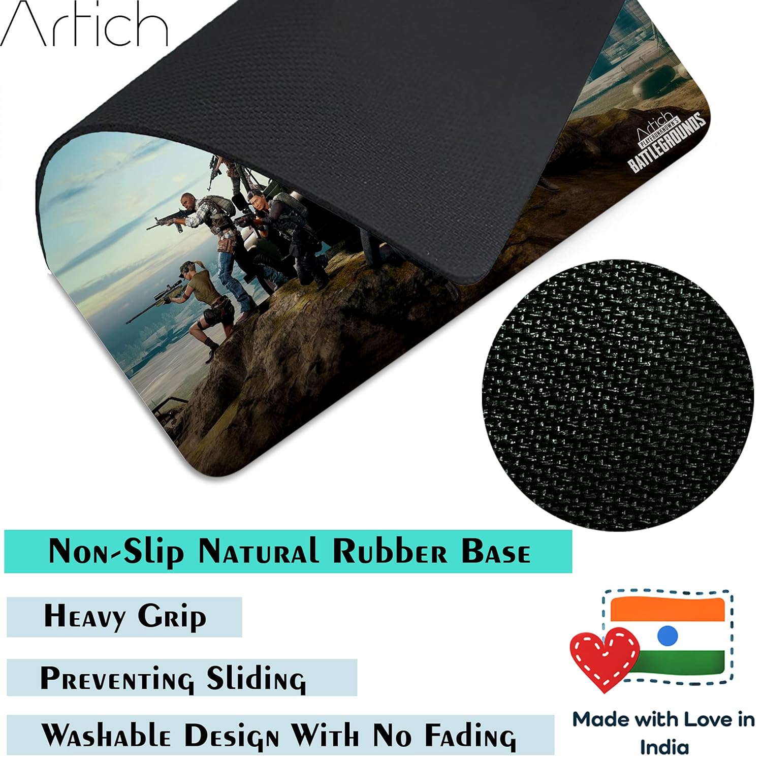 Artich PUBG Full Squad Gaming Mouse Pad