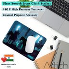 Artich Samurai with Glowing Flags Gaming Mouse Pad