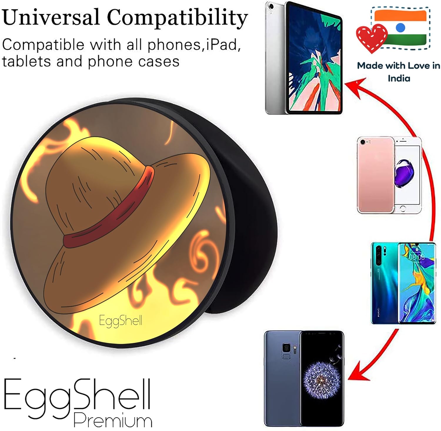 Eggshell® Pop Mobile Holder (Luffy's Hat One Piece)