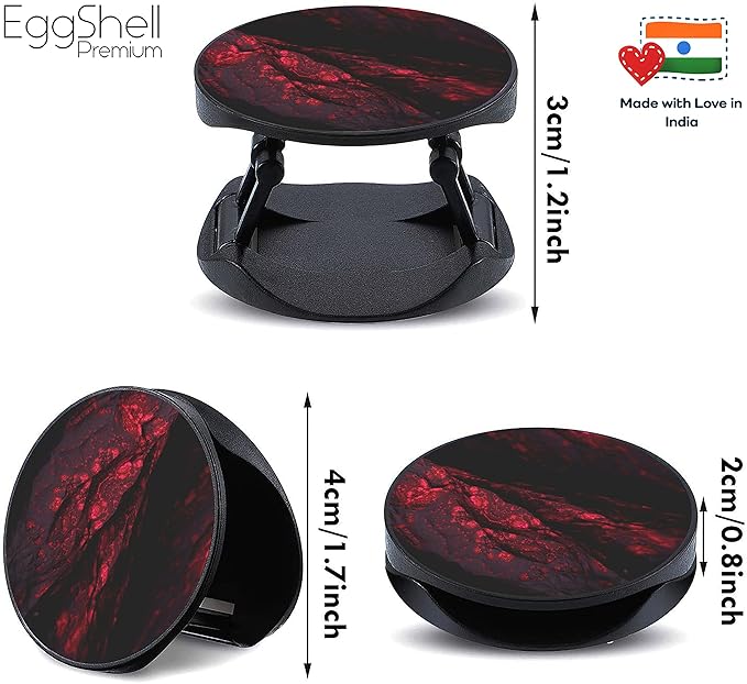 Eggshell Pop Mobile Holder (Red Stone Abstract )