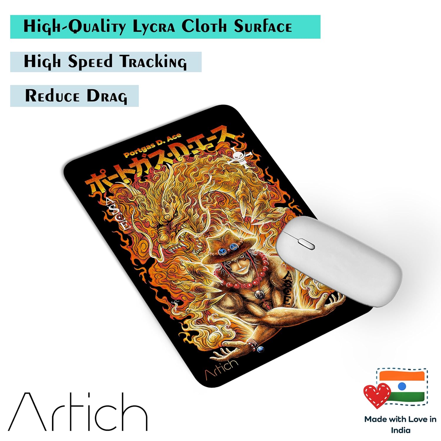 Artich Mouse Pad (One piece Fire fist Ace)