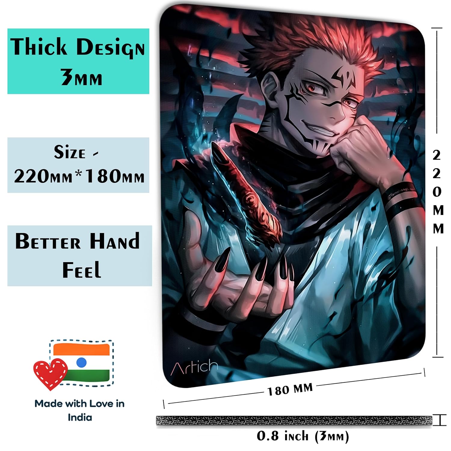 Artich Mouse Pad (Jujutsu Kaisen Ryomen Sukuna King of Curses)